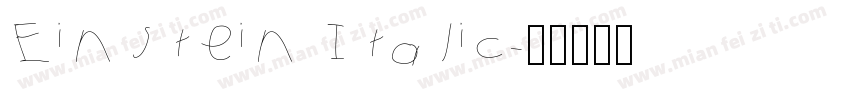 Einstein Italic字体转换